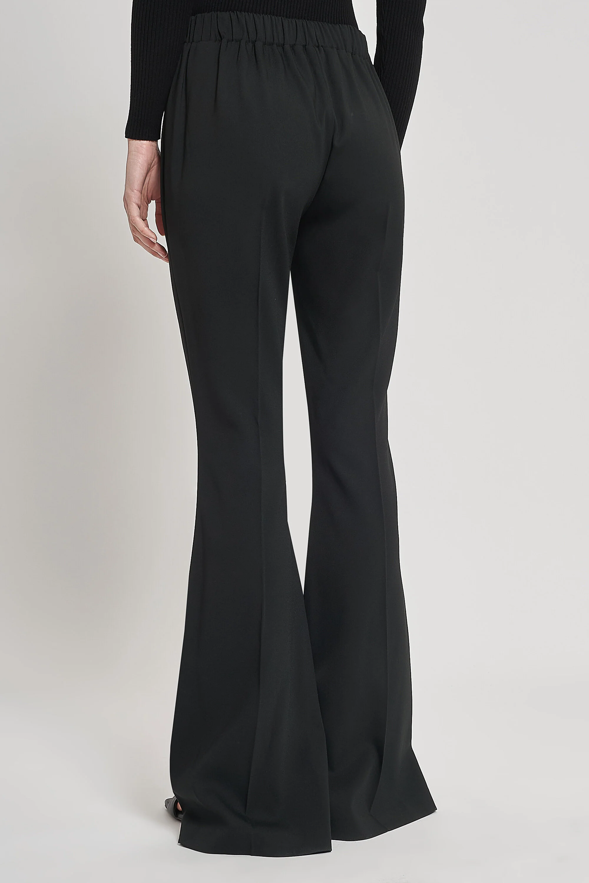 PANTALONI A ZAMPA IN CREPE DI VISCOSA - Image 3