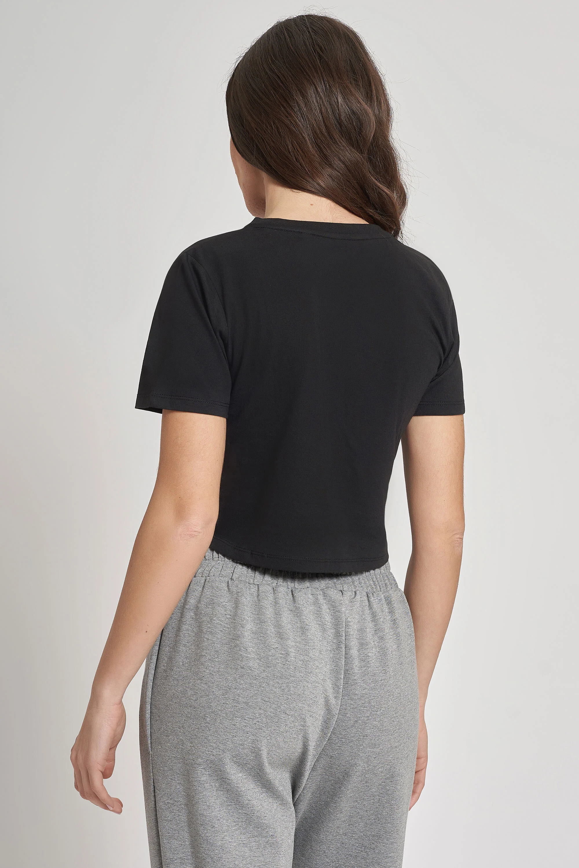 T-SHIRT CROPPED IN COTONE - Image 3
