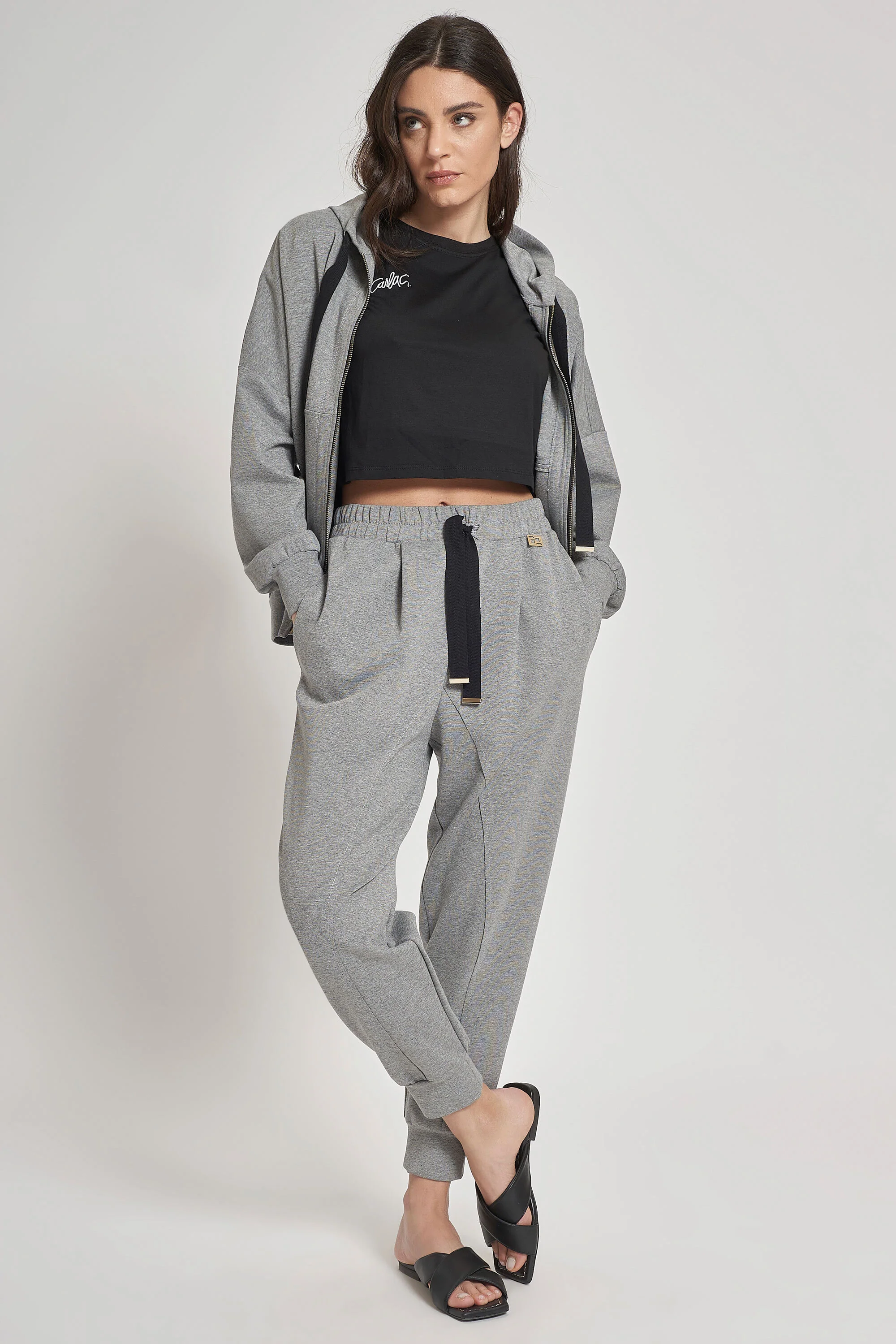 T-SHIRT CROPPED IN COTONE - Image 4